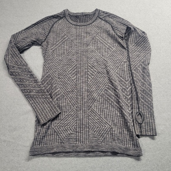 Lululemon Rest Less Pullover Heathered Gray Womens Run Sports Activewear - Picture 1 of 9